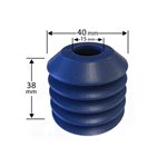 Depanner Cup Taper Top 40mm OD, FDA Metal Detectable Silicone 40 Durometer