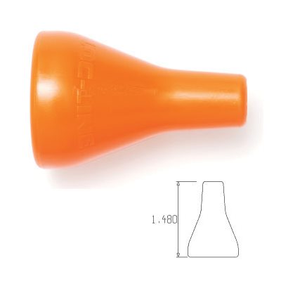 1/4" Round Nozzle,1/2"System - Pack of 50