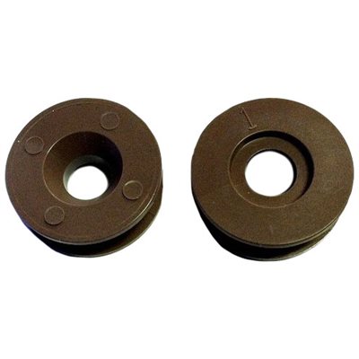 Twist-R-Lock 5/16" Round Hole Retainer FDA Metal Detectable (100 Per Bag)