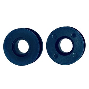 Twist-R-Lock 3/8" Round Hole Retainer FDA Metal Detectable (100 Per Bag)