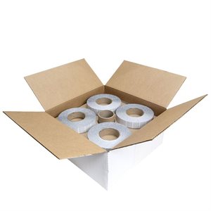Mailing Tabs Translucent 1" - 5000 Tabs Per Roll - Case Of 20 Rolls