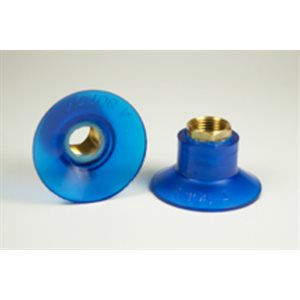 Blue Vinyl Vacuum Cup 1.25H x 2.03W x 3/8 NPT Style E
