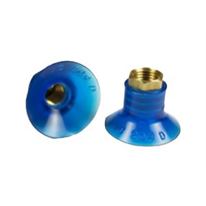 Blue Vinyl Vacuum Cup 1.04H x 1.5W x 1/4 NPT Style E