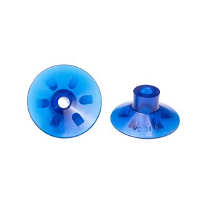 Blue Vinyl Vacuum Cup 1.31 H x 3.09 W x 0.48 ID Style B