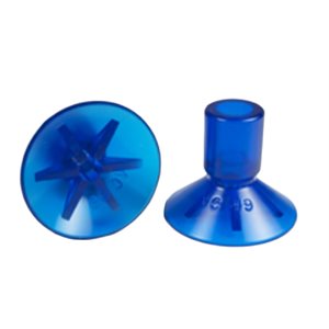 Blue Vinyl Vacuum Cup 1.91H x 2.47W x .62B Style C