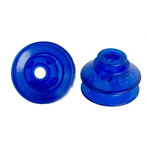 Blue Vinyl Vacuum Cup 1.42H x 2.1W x .42B w/Cleats Style I